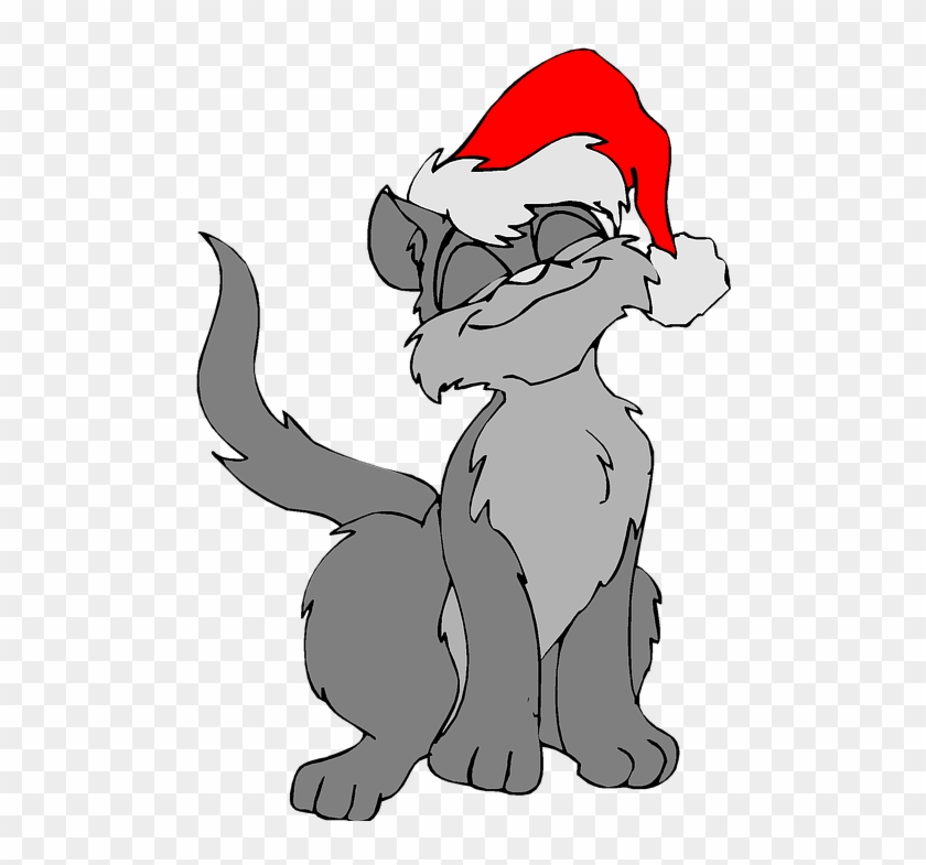 holiday cat clipart cartoon