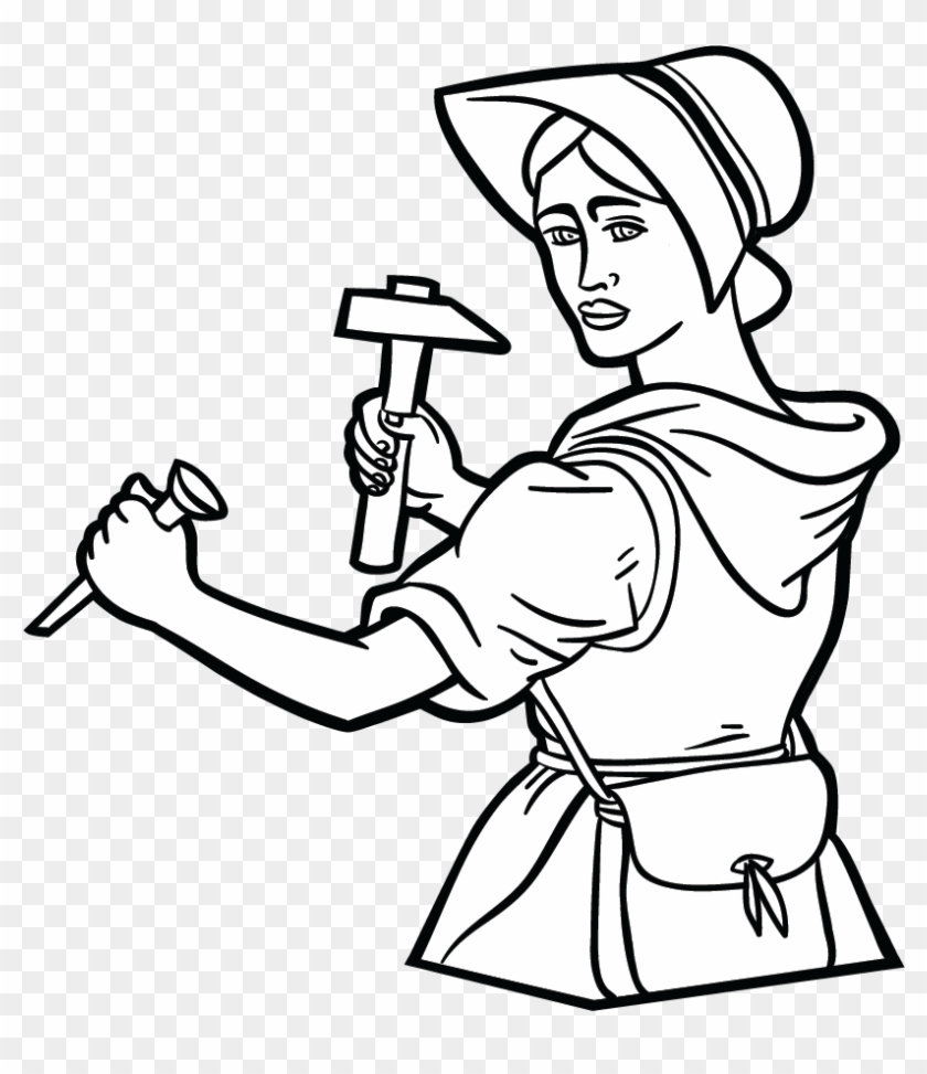 Clipart Royalty Free Download Anning Free Colouring - Draw Mary Anning Easy #1473710