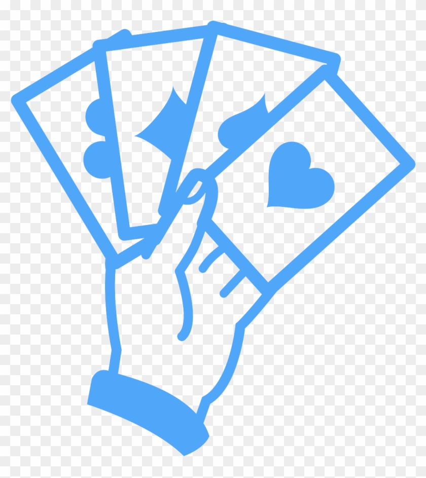 Four Cards In A Hand - Playing Cards Symbols #1473764