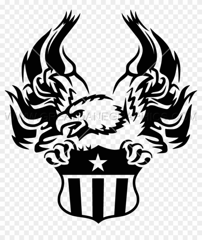 Flag Eagle With Crest - Flag Eagle With Crest #1473766