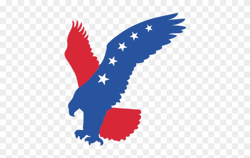 American Flag Eagle Png - Red And Blue Bald Eagle #1473778