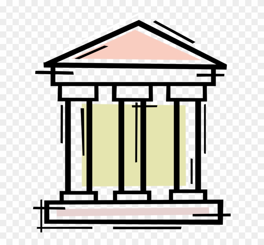 Vector Illustration Of Financial Banking Institution - Case Studies In Bank Lending #1473810
