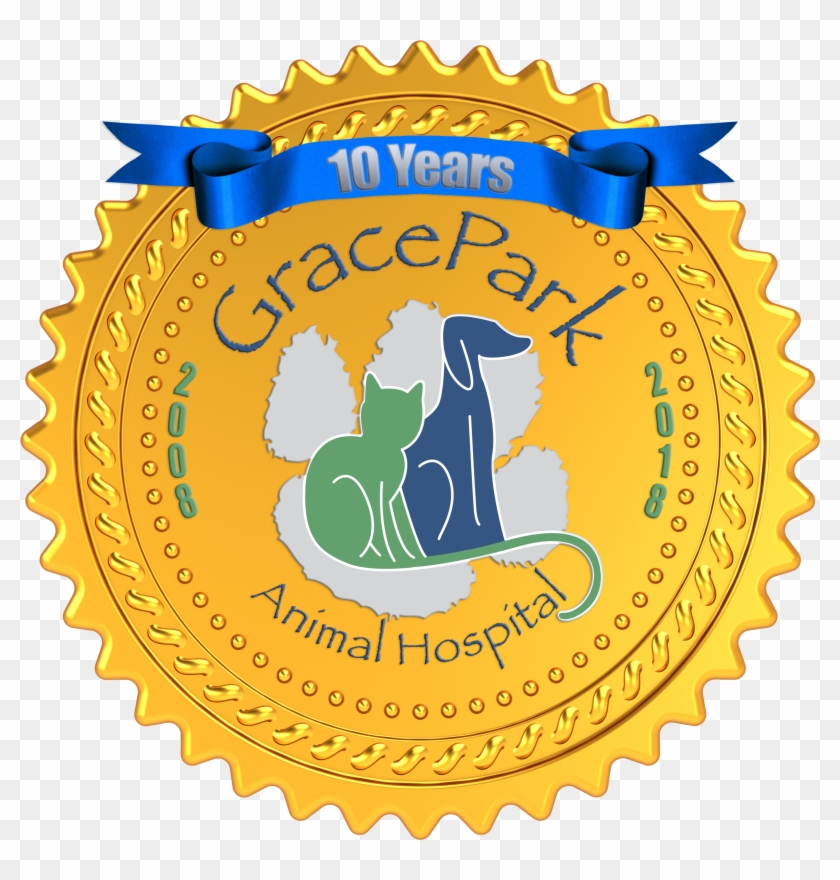 This Month Is Grace Park Animal Hospital's 10 Year - Seal Of Approval Psd #1473857