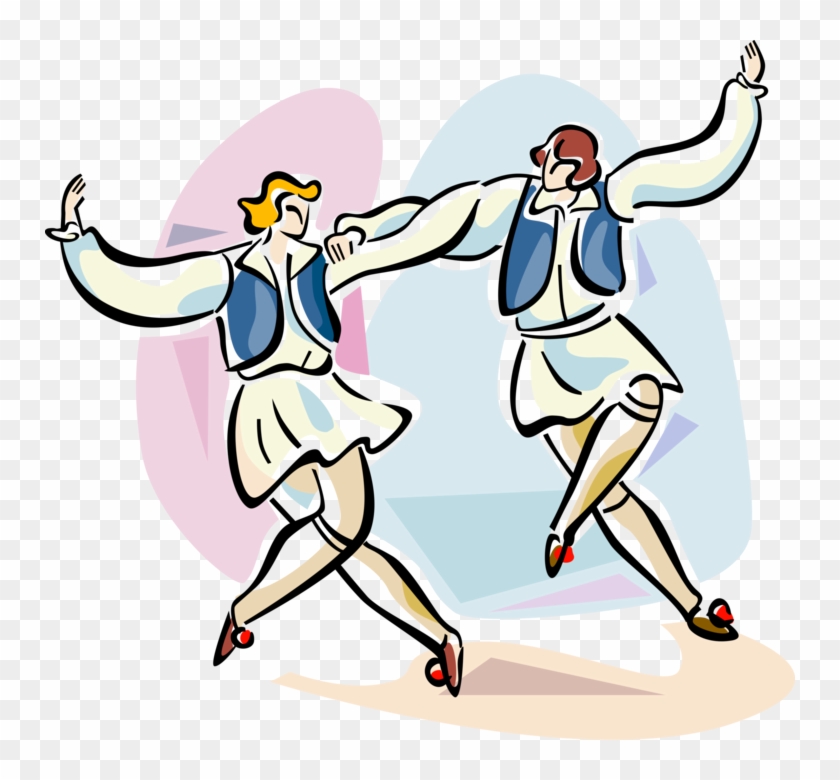 Sirtaki Or Syrtaki Folkdance - Clip Art Clogging #1473863