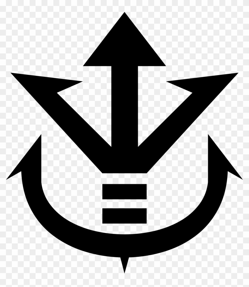The Saiyan Royal Crest Of Vegeta From Dragon Ball Z - Dragon Ball Z Vegeta Logo #1474069