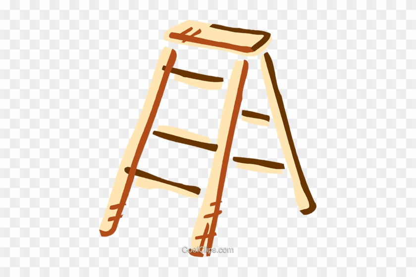 Step Ladder Royalty Free Vector Clip Art Illustration - Clip Art #1474155
