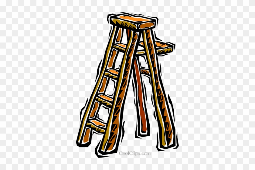 Step Ladder Royalty Free Vector Clip Art Illustration - Step Ladder Royalty Free Vector Clip Art Illustration #1474170