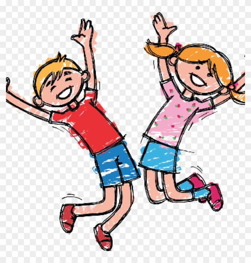 Happy Clipart Happy Clipart At Getdrawings Free For - Happy Kids Boy And Girl #1474215