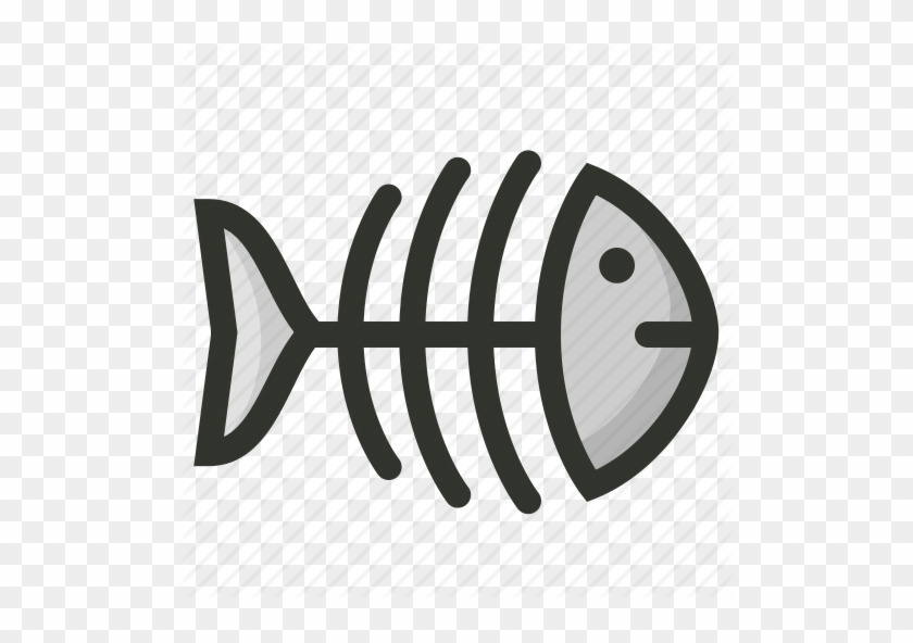 Fish Skeleton Png Vector Library Library - Illustration #1474311