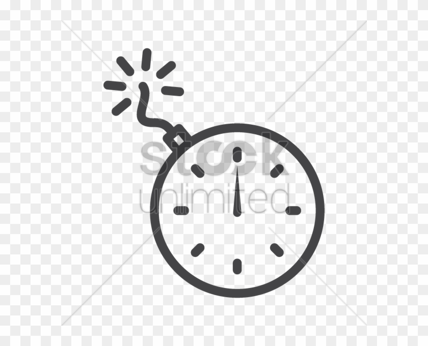 Bomb Icon Vector Image Stockunlimited Graphic - Bomb Clock Icon #1474358