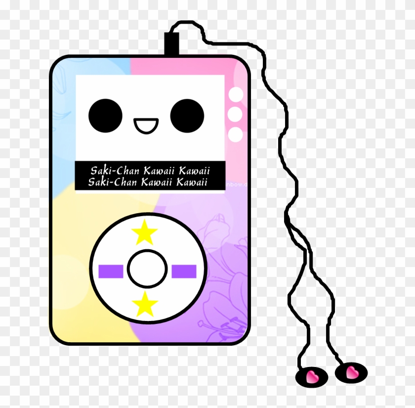 Kawaii Cute Music Mp3 Mp3player Pink Pastel Earphones - Kawaii Cute Music Mp3 Mp3player Pink Pastel Earphones #1474673