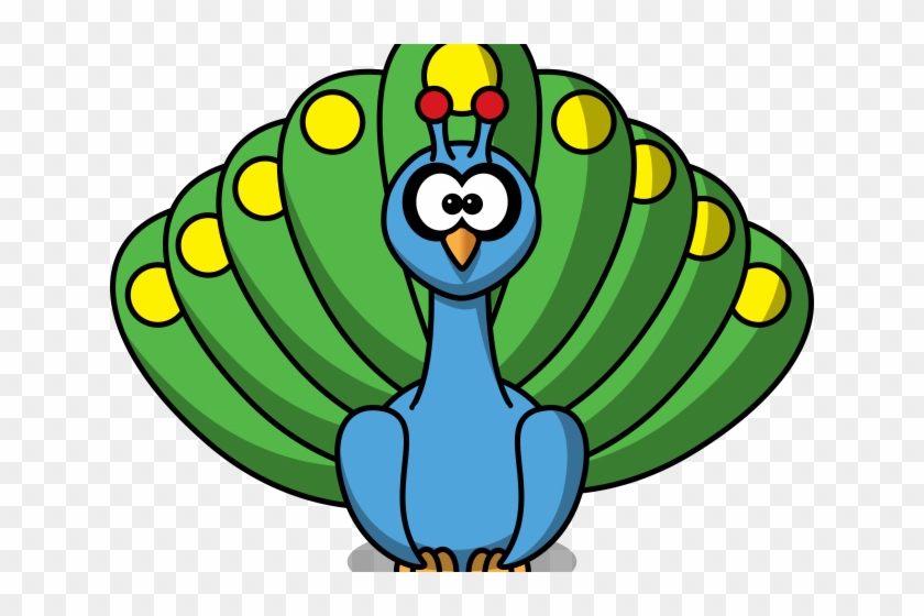 Cartoon Animals Clipart Peacock - Cartoon Animals Clipart Peacock #1474707