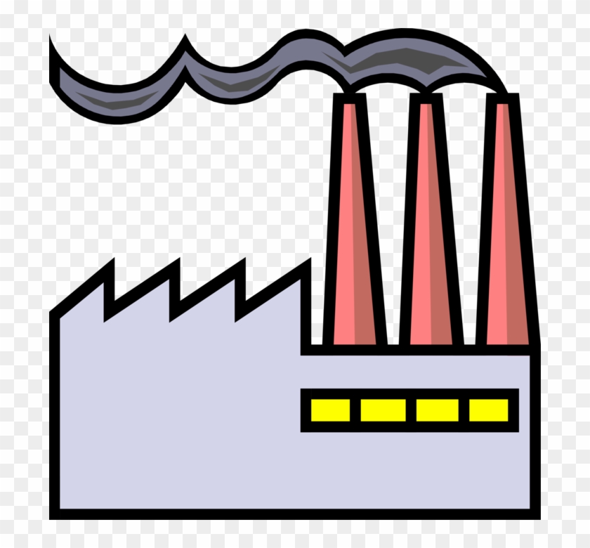 Vector Illustration Of Industrial Factory Building - Vector Illustration Of Industrial Factory Building #1475124