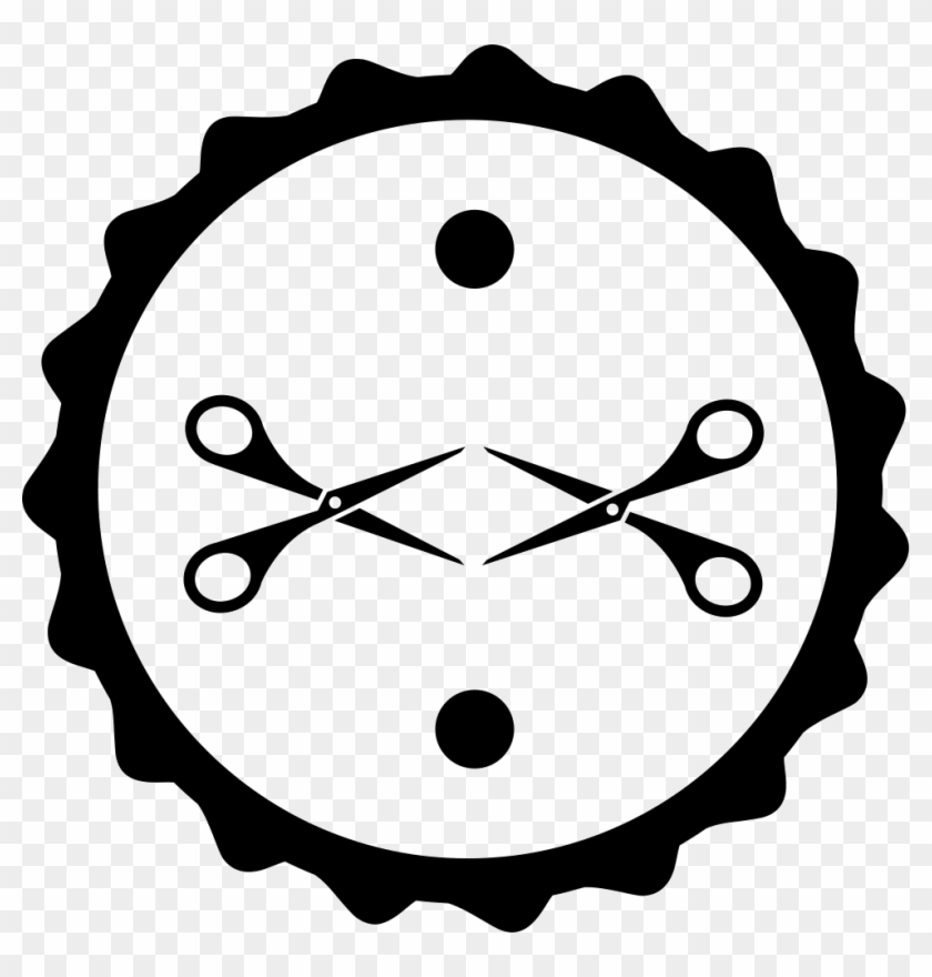 Scissors Couple In Hair Salon Badge Comments - Scissors Couple In Hair Salon Badge Comments #1475402