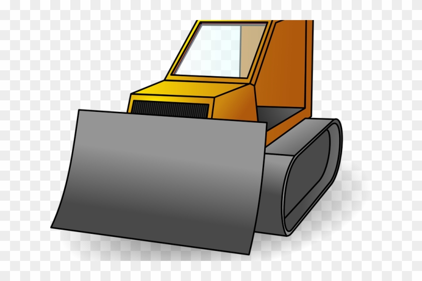 Simple Clipart Bulldozer - Simple Clipart Bulldozer #1475979