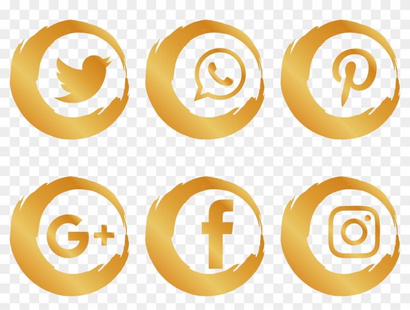 Media Icon Gold Brush - Media Icon Gold Brush #1476122