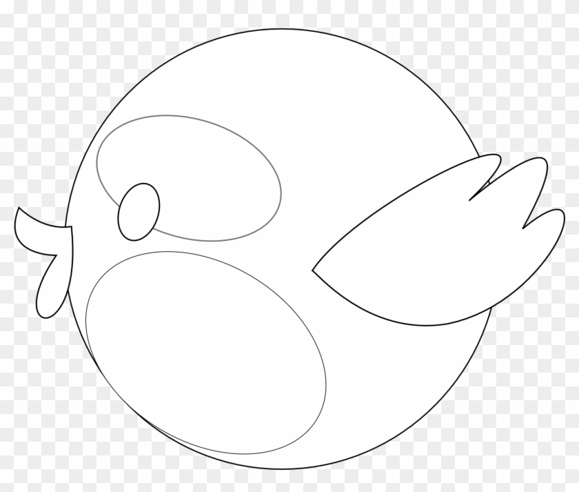 Twitter Bird 47 Black White Line Art Christmas Xmas - Twitter Bird 47 Black White Line Art Christmas Xmas #1476908