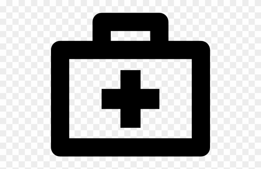 Medical Kit With Plus Sign Outline Free Icon - Medical Kit With Plus Sign Outline Free Icon #1477837