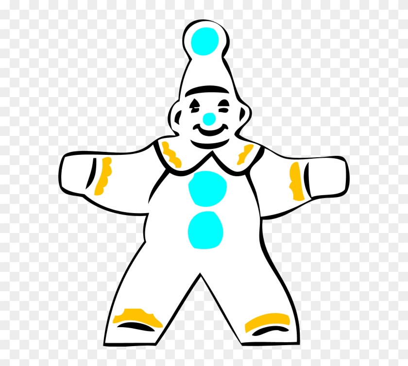 Simple Clown Figure Vector Clip Art - Simple Clown Figure Vector Clip Art #1478014