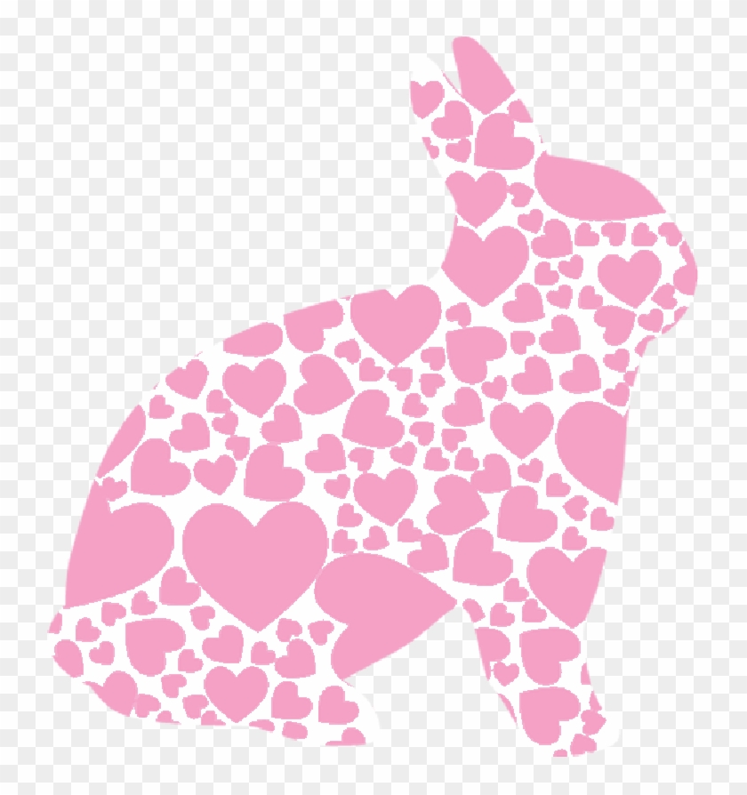 Silhouette, Heart, Pink, Spring, Bunny, Holiday, Easter - Silhouette, Heart, Pink, Spring, Bunny, Holiday, Easter #1478196