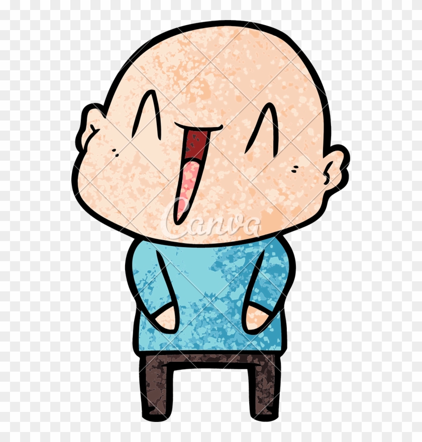 Happy Cartoon Bald Man - Happy Cartoon Bald Man #1478437
