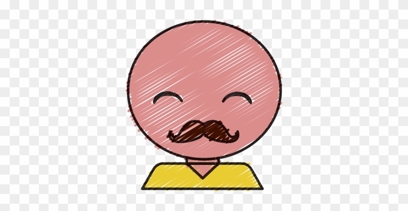 Bald Man With Mustache Icon - Bald Man With Mustache Icon #1478448