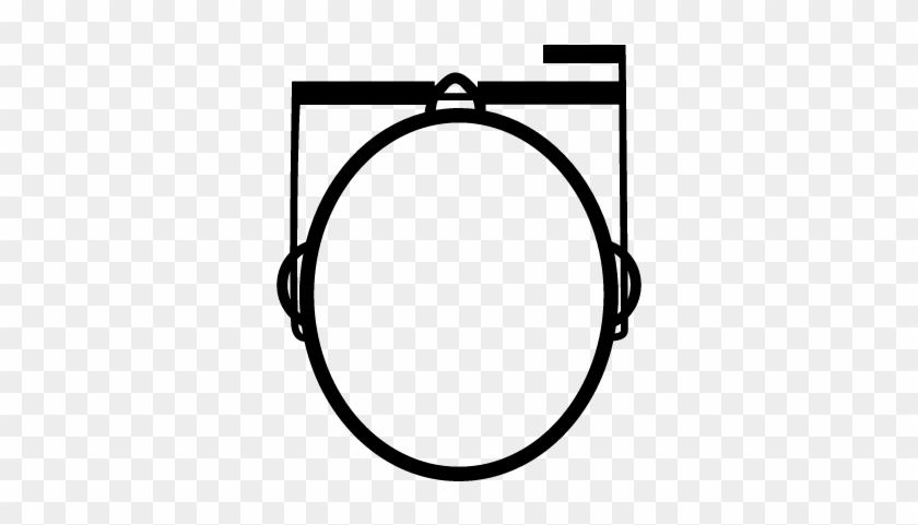 Google Glasses Top View On A Bald Head Vector - Google Glasses Top View On A Bald Head Vector #1478456