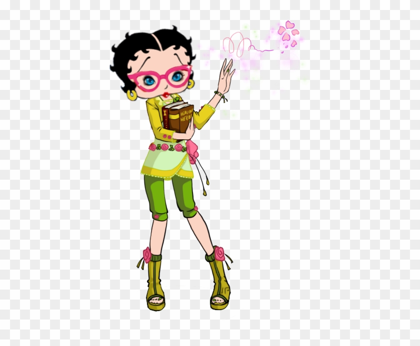 Betty Boop With Glasses Spreading Healing Herbs - Betty Boop With Glasses Spreading Healing Herbs #1478664