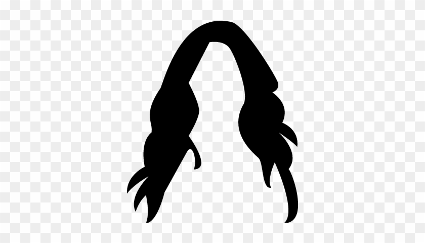 Female Long Dark Hair Wig Vector - Female Long Dark Hair Wig Vector #1478666