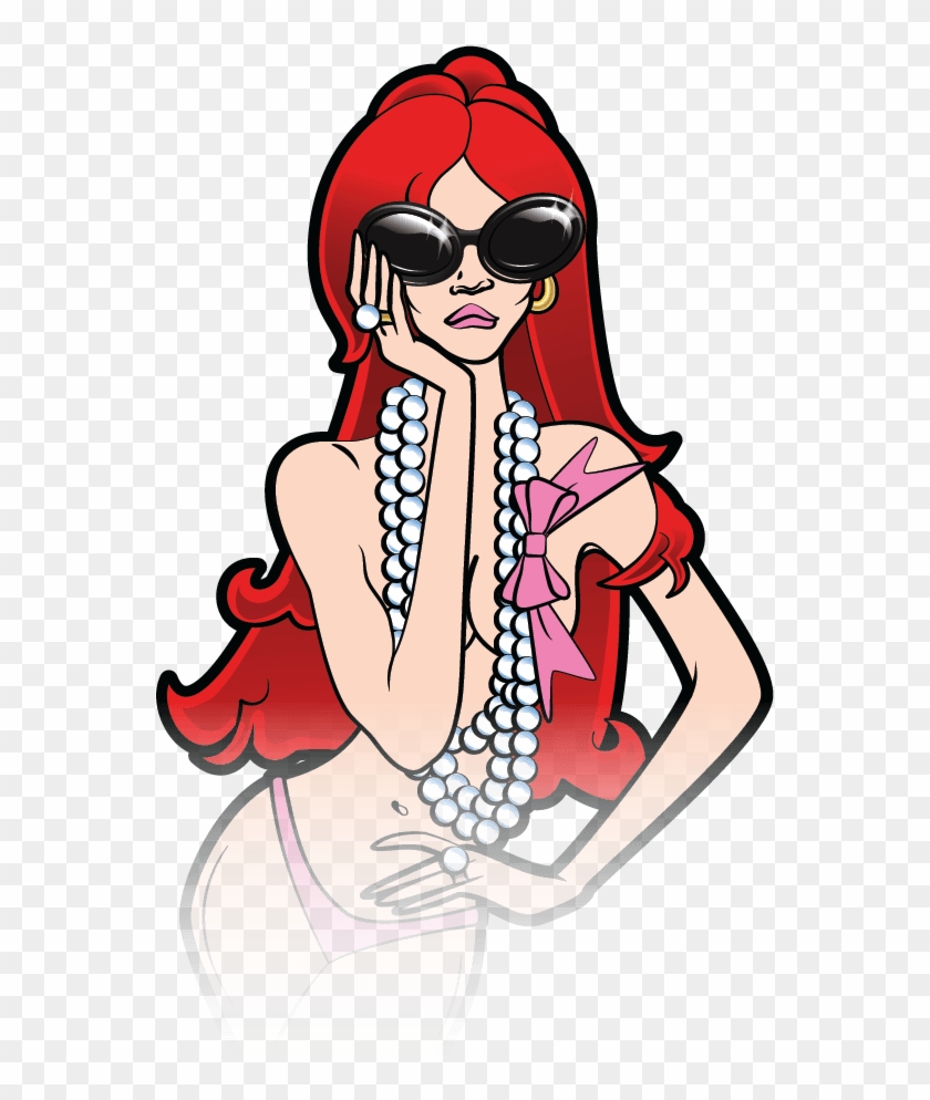 Lady Illustration In Hi Fashion Swimwear Red - Lady Illustration In Hi Fashion Swimwear Red #1478678