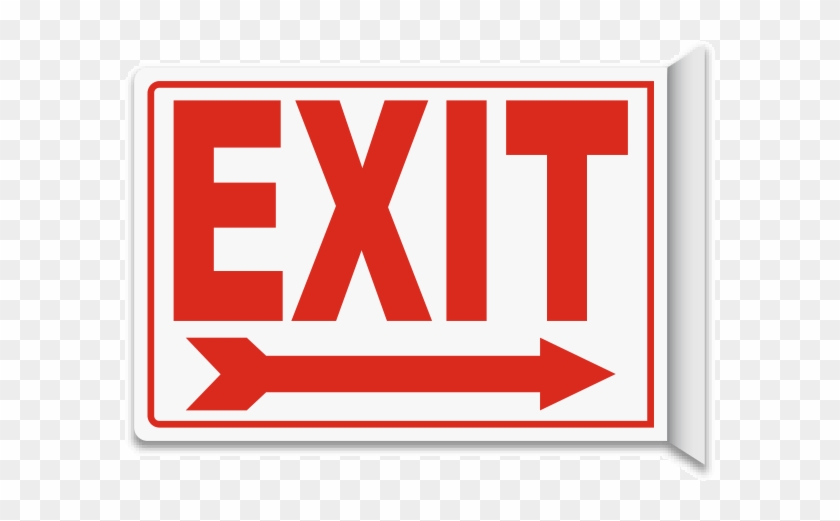Exit 2-way Sign - Exit 2-way Sign #1478708