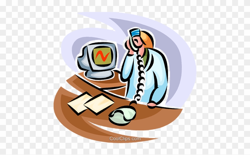 Nurse On The Telephone Royalty Free Vector Clip Art - Nurse On The Telephone Royalty Free Vector Clip Art #1478790