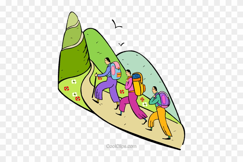 Hikers Royalty Free Vector Clip Art Illustration - Hikers Royalty Free Vector Clip Art Illustration #1479179