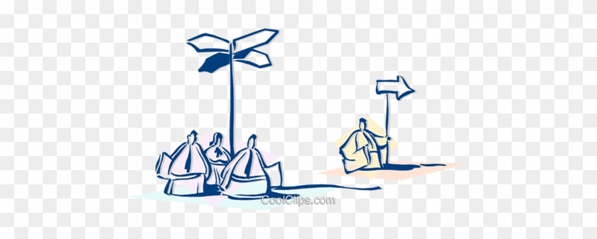 Business Direction Royalty Free Vector Clip Art Illustration - Business Direction Royalty Free Vector Clip Art Illustration #1479597