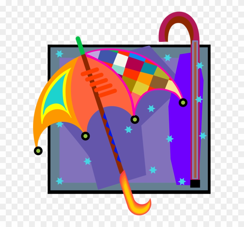 Vector Illustration Of Umbrella Or Parasol Rain Protection - Vector Illustration Of Umbrella Or Parasol Rain Protection #1479679