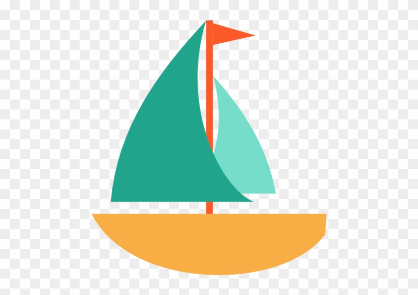 Sailing Vector Sailboat - Sailing Vector Sailboat #1480260