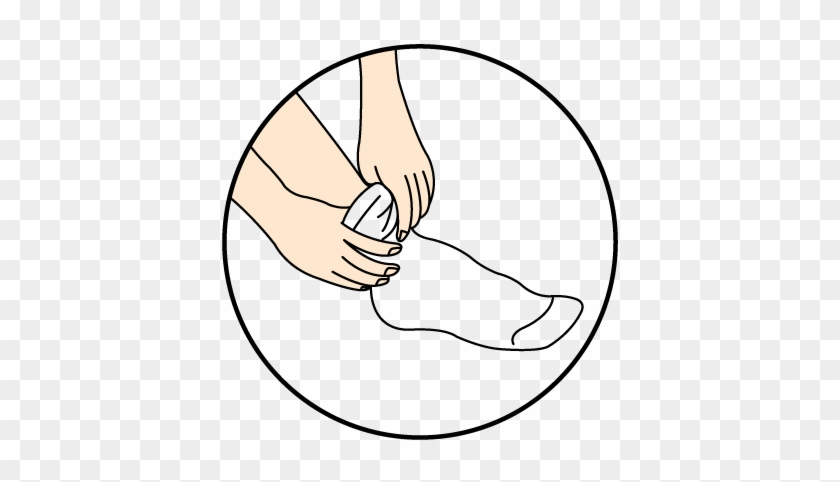 Gently Pull The Leg Part Of The Compression Sock Up - Gently Pull The Leg Part Of The Compression Sock Up #1480297