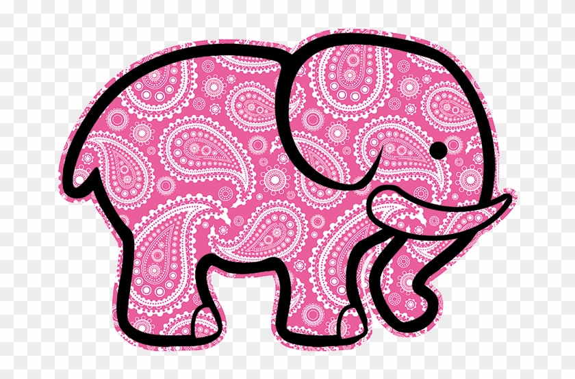 Pink Paisley Elephant The Wild Side - Pink Paisley Elephant The Wild Side #1480337