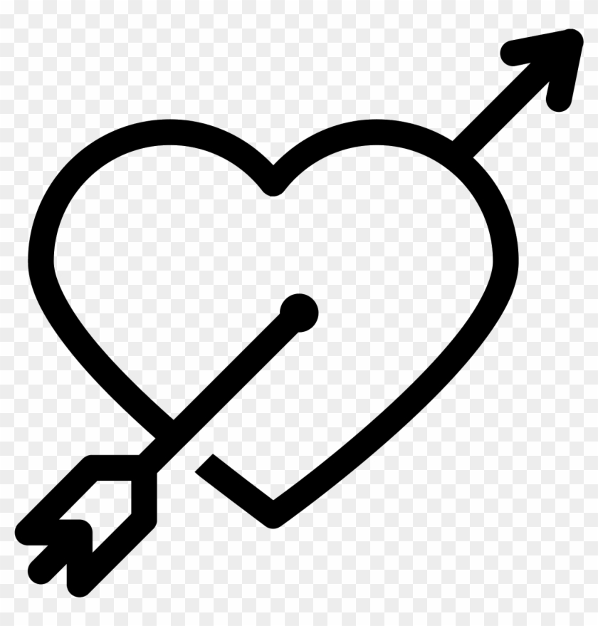 Heart With Arrow Icon - Heart With Arrow Icon #1480418