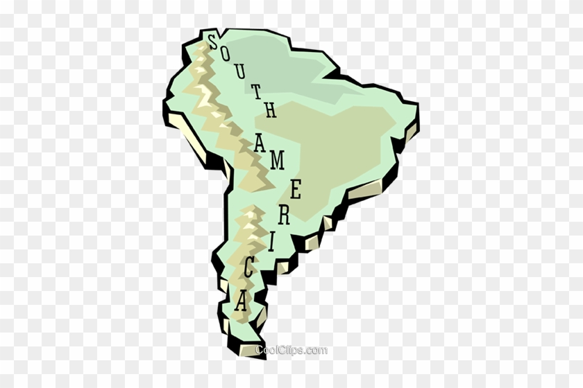 South America Map Royalty Free Vector Clip Art Illustration - South America Map Royalty Free Vector Clip Art Illustration #1480457