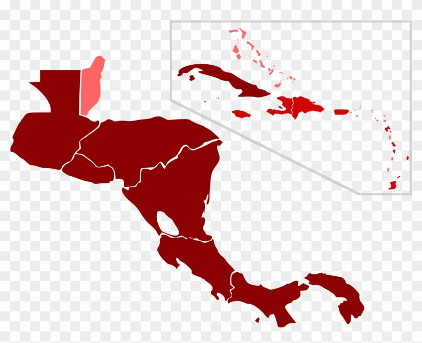 H1n1 Central America Map By Confirmed Cases - H1n1 Central America Map By Confirmed Cases #1480461