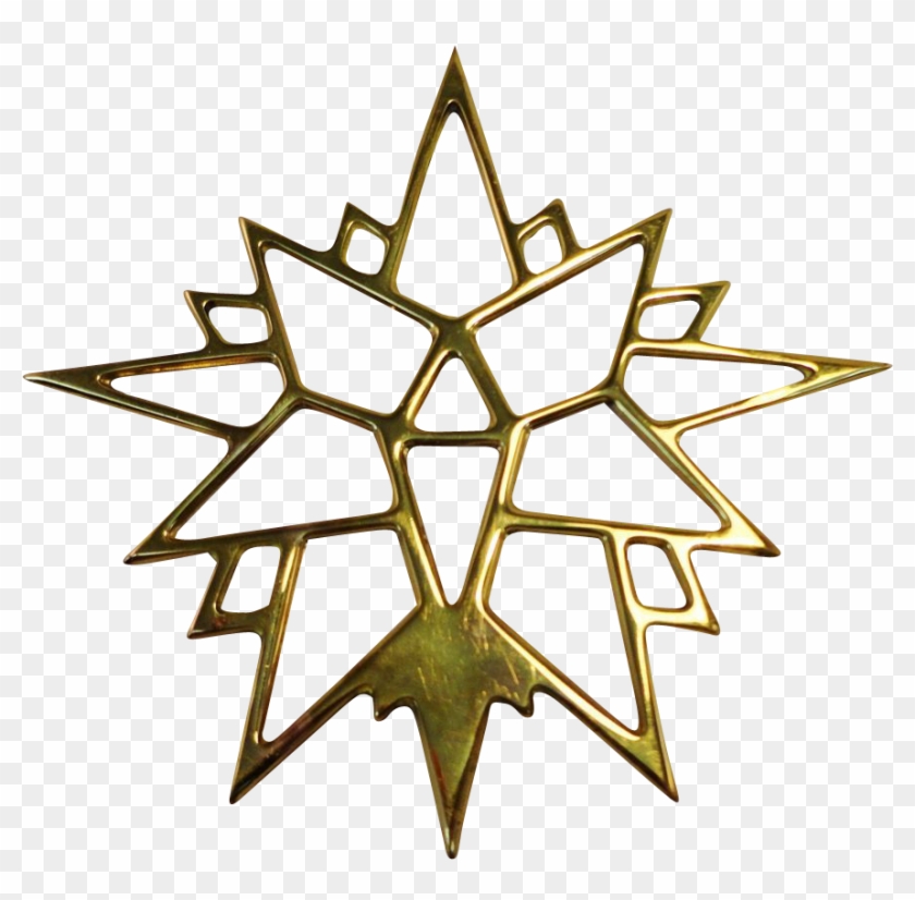 Virginia Metal Crafters Brass Moravian Star Ornament - Virginia Metal Crafters Brass Moravian Star Ornament #1480556