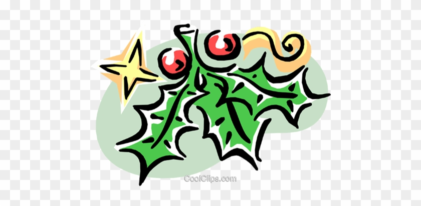 Christmas Decorations/holly Royalty Free Vector Clip - Christmas Decorations/holly Royalty Free Vector Clip #1480626
