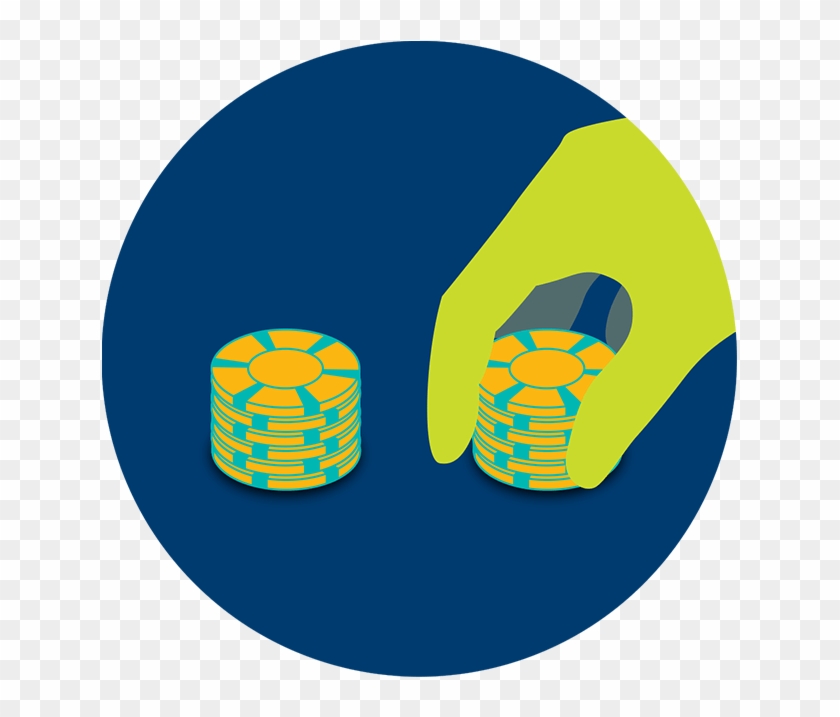 A Hand Places A Stack Of Chips Next To Another Stack - A Hand Places A Stack Of Chips Next To Another Stack #1481008