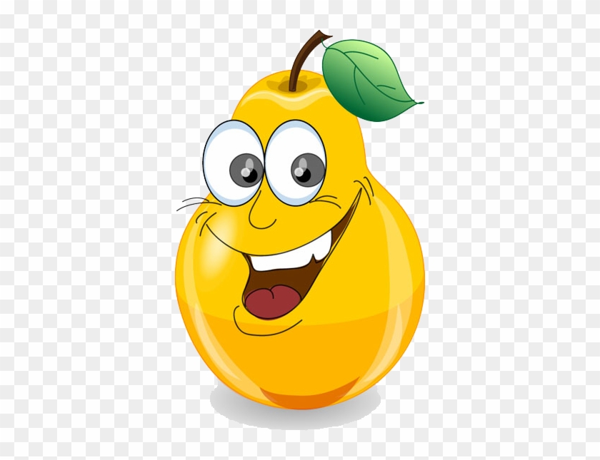 Cartoon Fruit Illustration Pear Transprent - Cartoon Fruit Illustration Pear Transprent #1481033