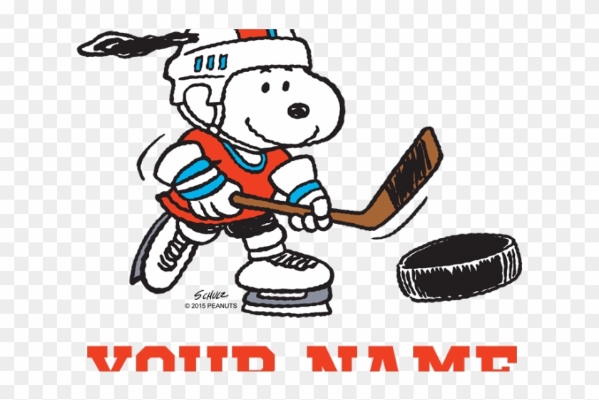 Snoopy Clipart Hockey - Snoopy Clipart Hockey #1481111