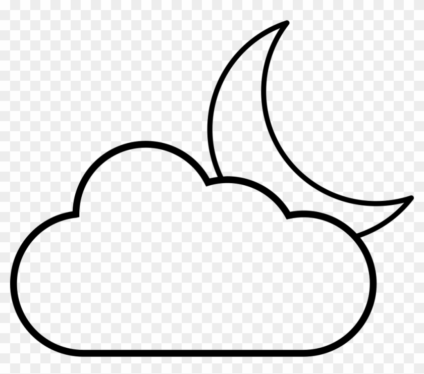 Crescent Moon Behind A Cloud Svg Png Icon Free Download - Crescent Moon Behind A Cloud Svg Png Icon Free Download #1481830