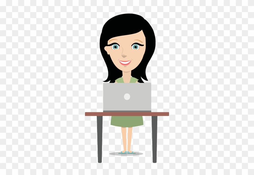 Peer Tutoring Icon Girl With Laptop - Girl Using Laptop Icon #231000