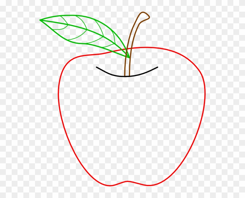 Clipart Info - Outline Of An Apple #231116