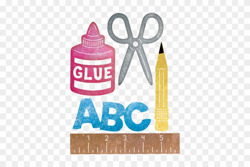 Cheery Lynn Designs School Supplies Set 5 Piece Die - Cheery Lynn Designs Clb650 Die-school Supplies Set, #231141